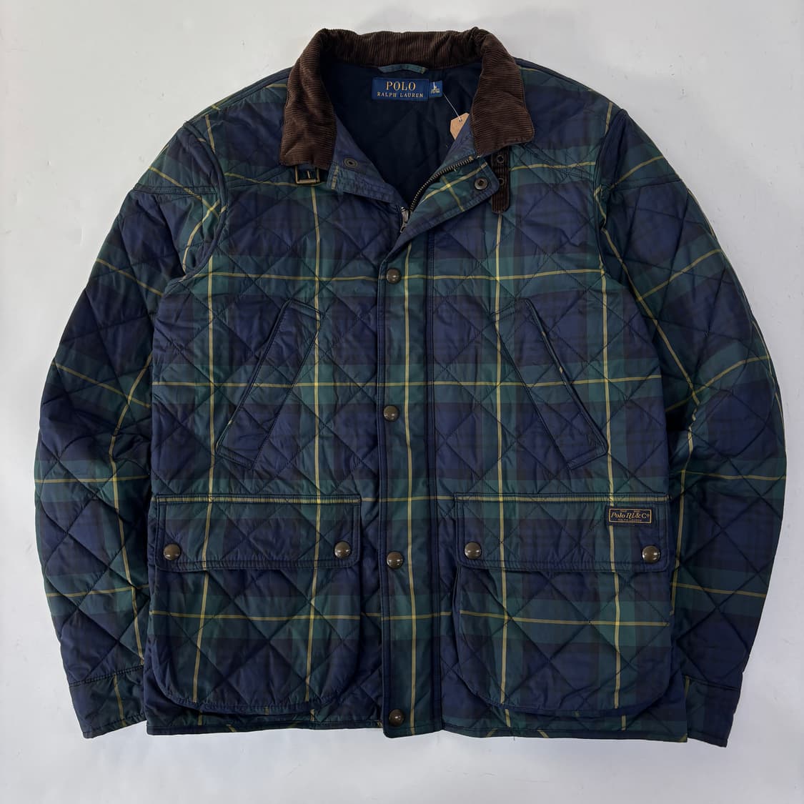 폴로 블랙워치 타탄 퀼팅 자켓 상품이미지1