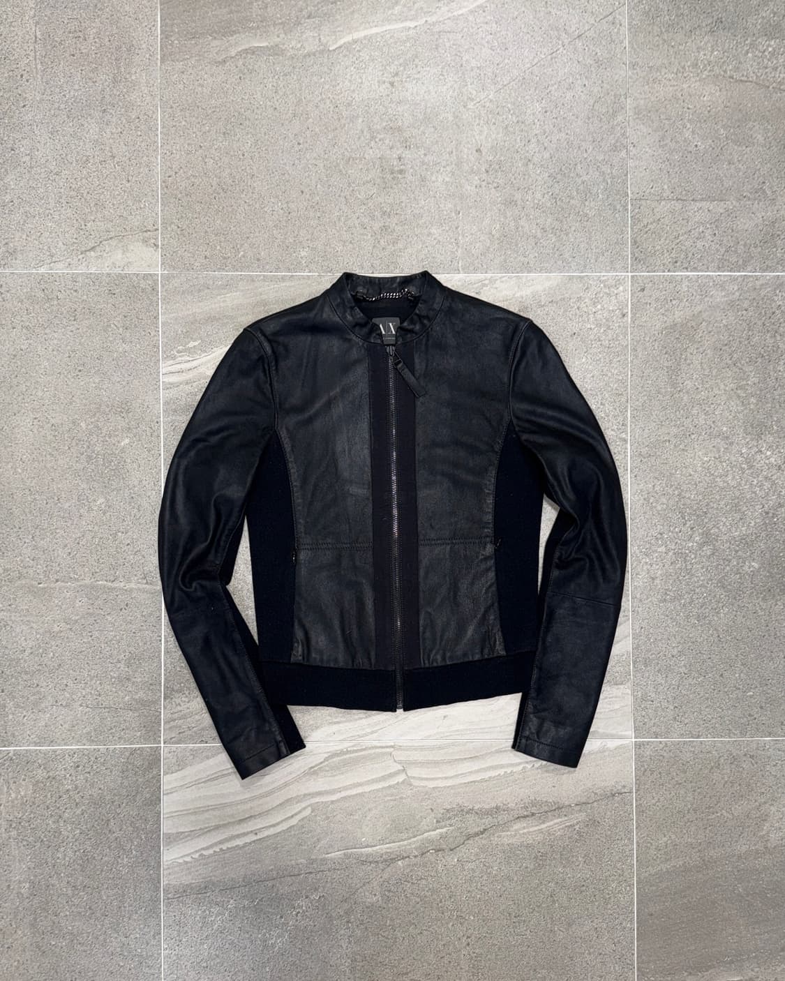 Armani Exchange black goat skin zipup 상품이미지1
