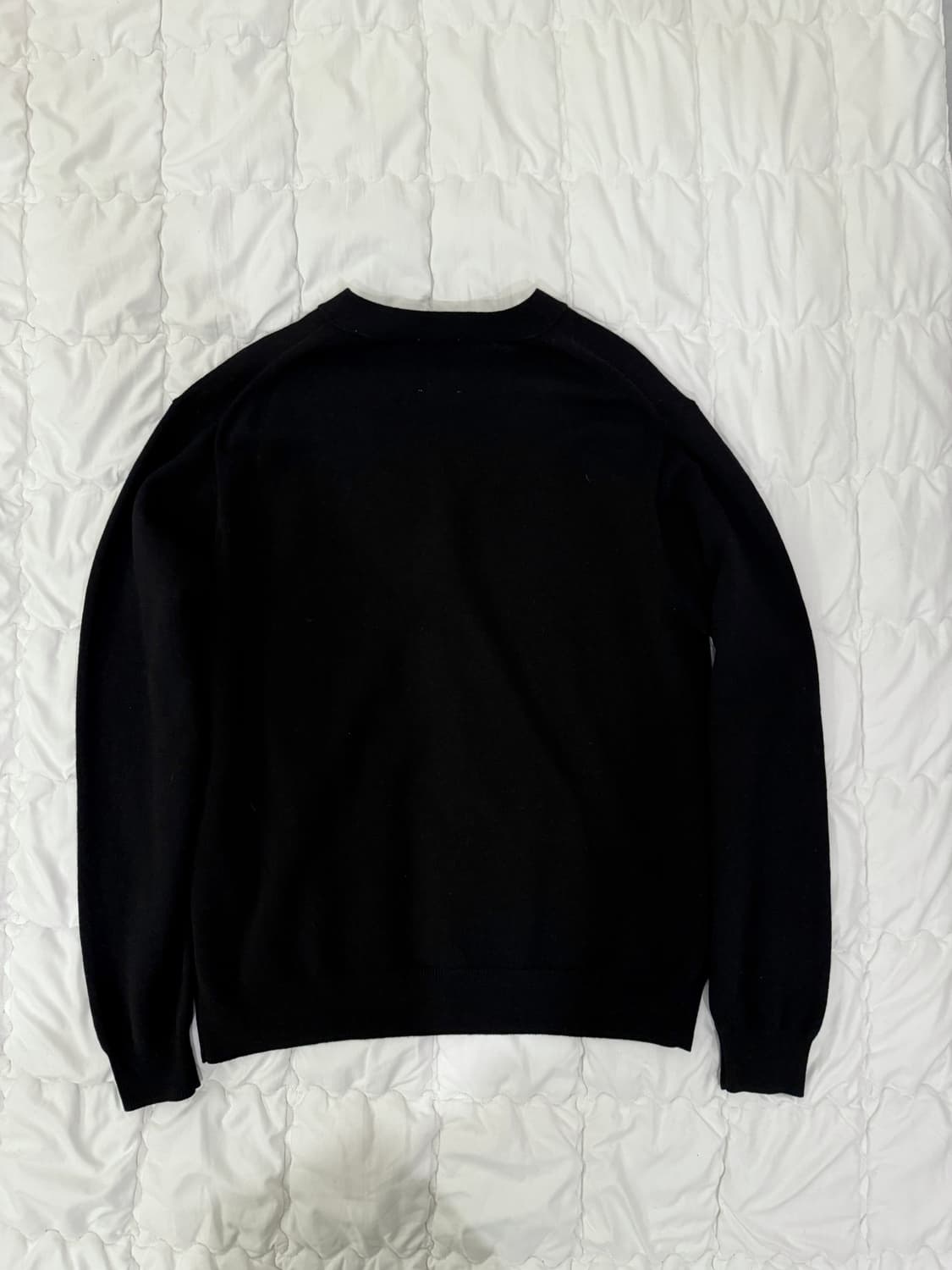 단톤 울 브이넥 가디건 블랙 상품이미지2