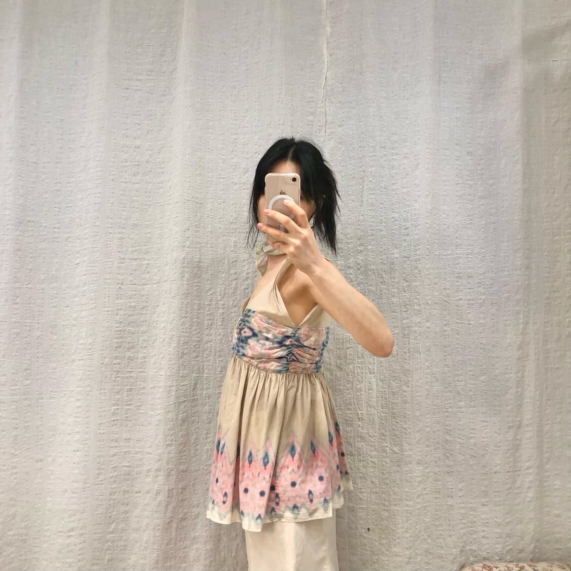 Soft tie-dye empire blouse 상품이미지4