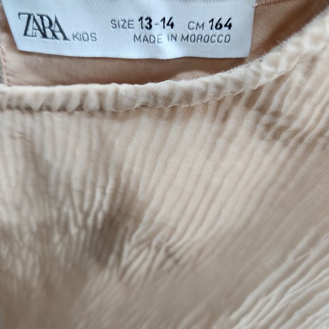 자라 ZARA 시스루 벌룬 소매 블라우스S 상품이미지5