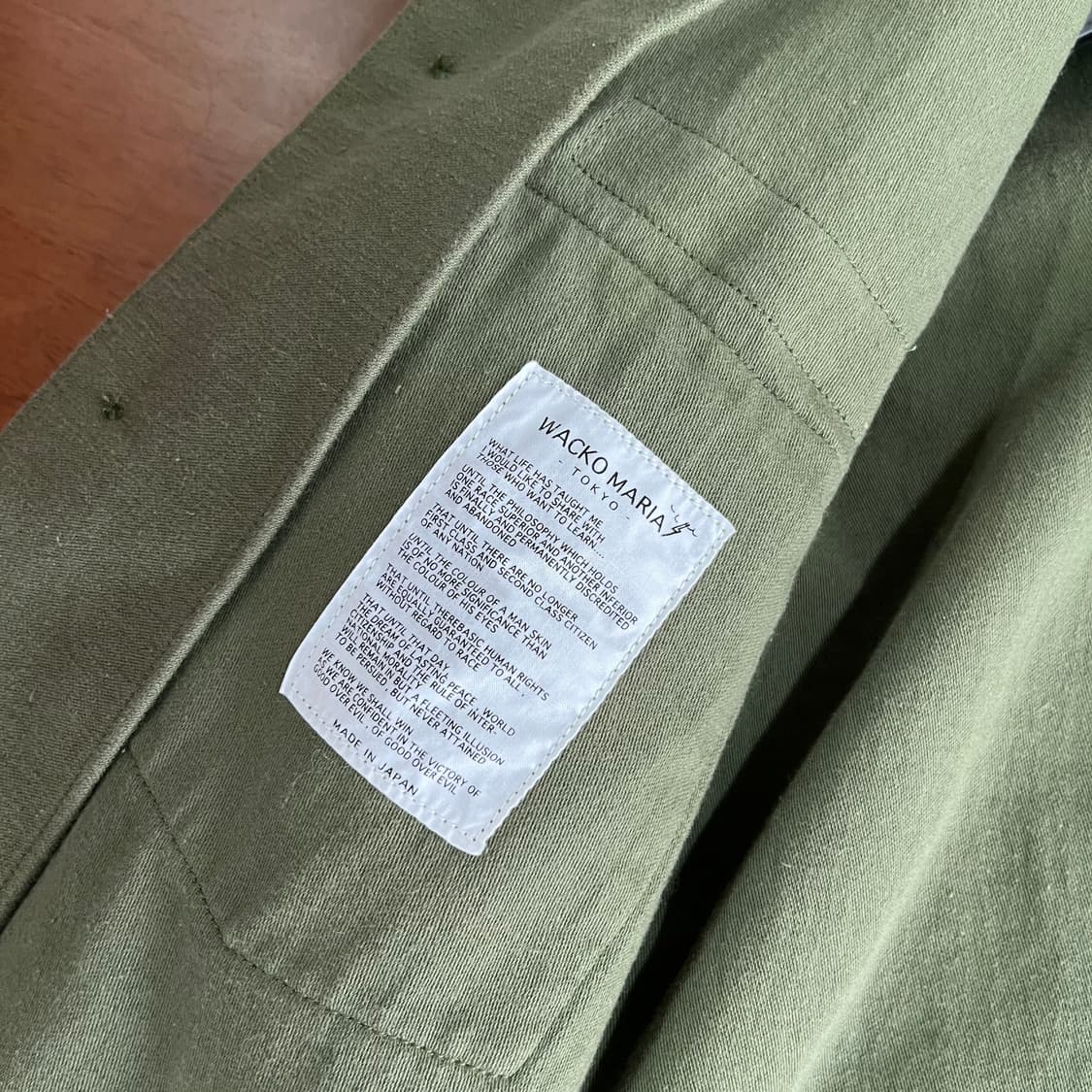 와코마리아 밀리터리 셔츠 S 상품이미지7