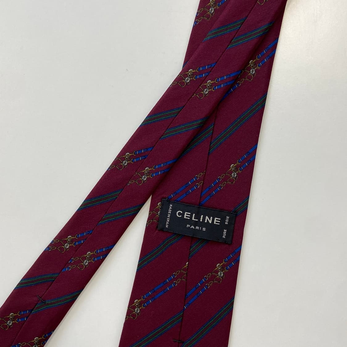 셀린느(CELINE) 심플로고 정품 명품 넥타이 상품이미지5