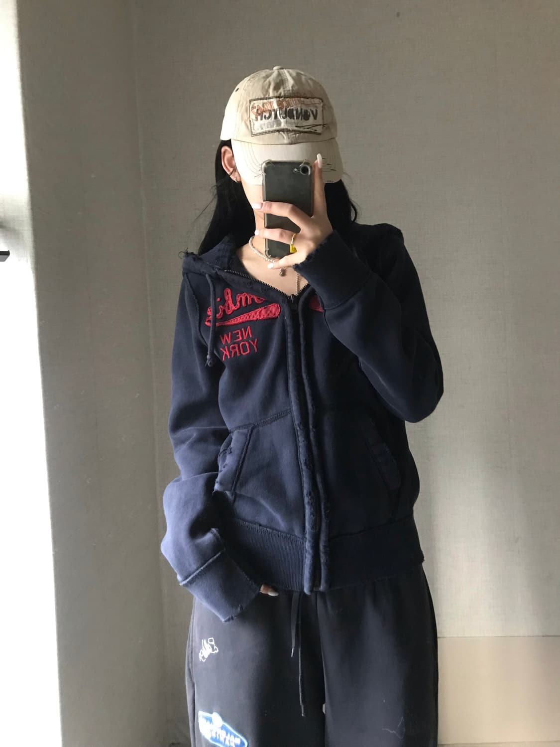 아베크롬비 딥네이비 후드집업 상품이미지2