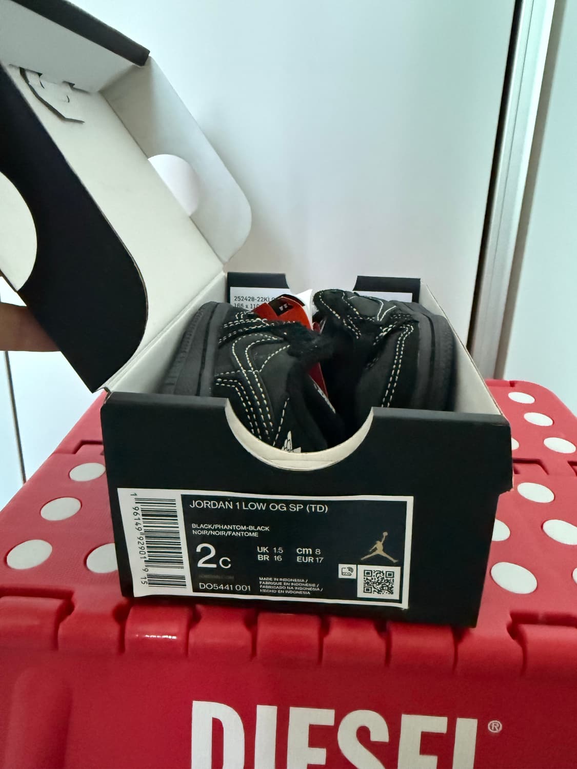 나이키 조던1 트래비스 스캇 레트로로우TD 아기사이즈 80 상품이미지4