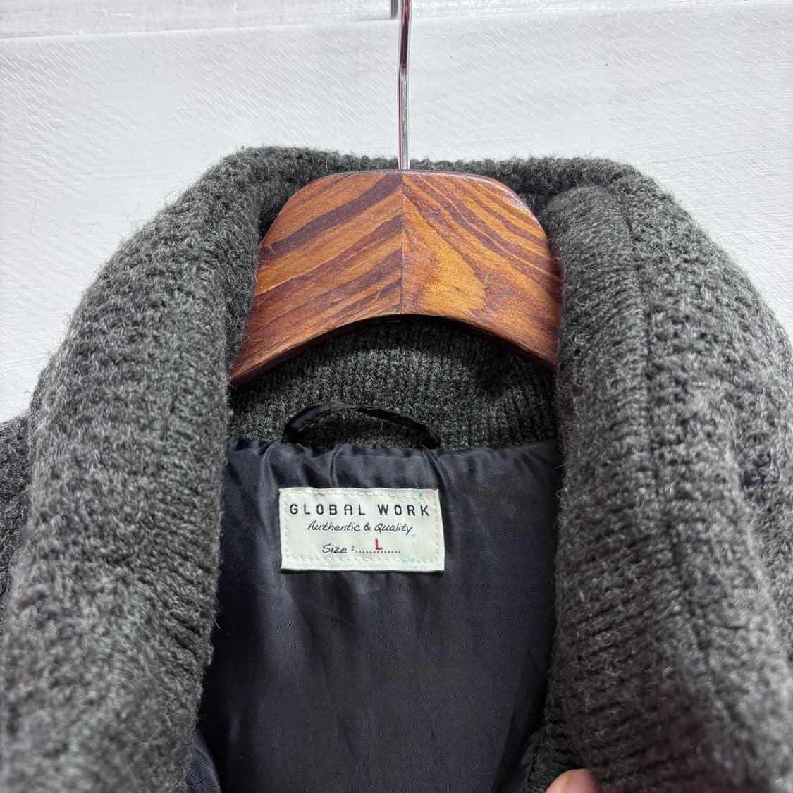 Global work 글로벌웍스 패딩 니트 베스트(L)  상품이미지3