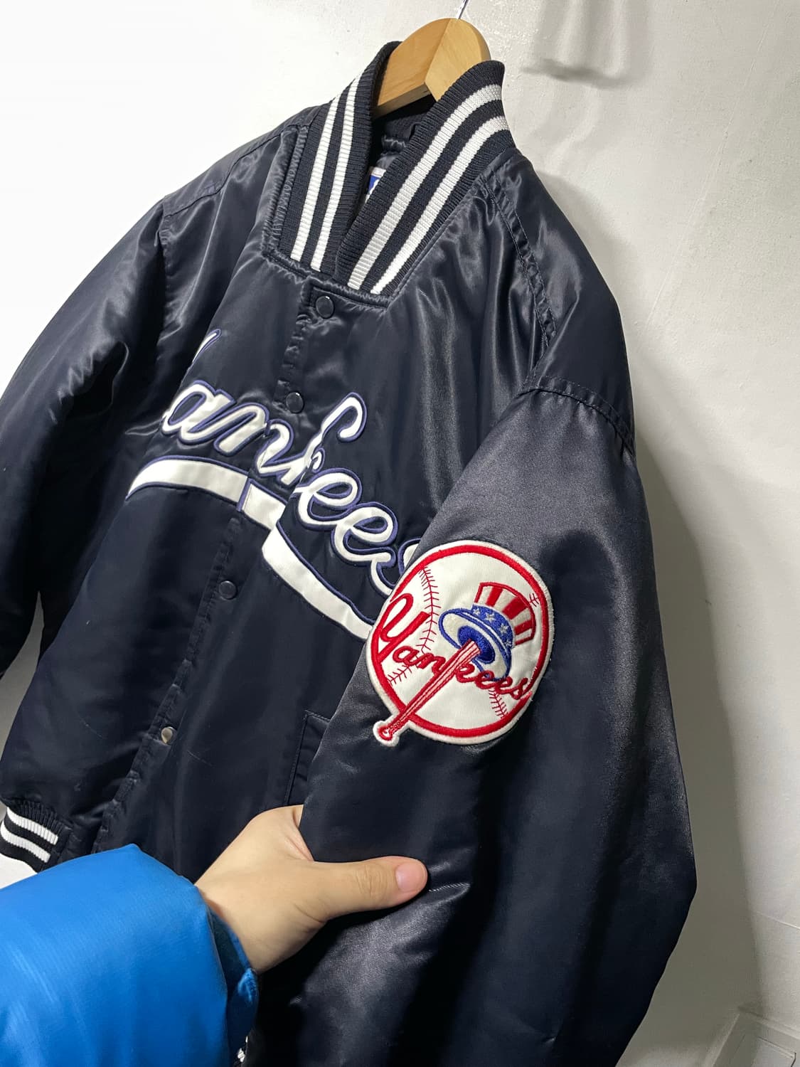 마제스틱 MLB 뉴욕양키즈 새틴자켓 바시티 야구점퍼 상품이미지5