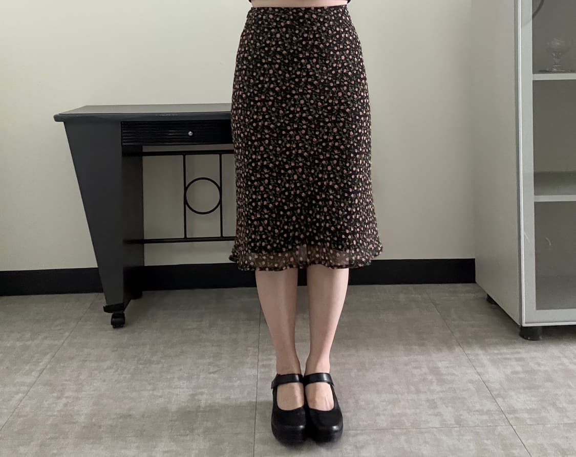 floral chiffon midi skirt 상품이미지2