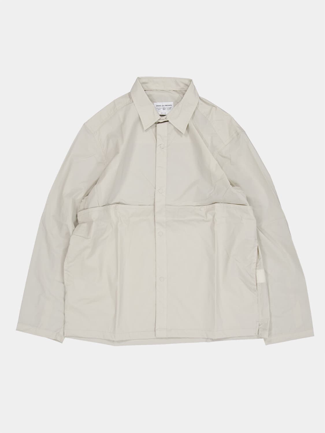 [새상품-xl] 엔즈앤드민즈 라이트 셔츠 자켓 milk 상품이미지4