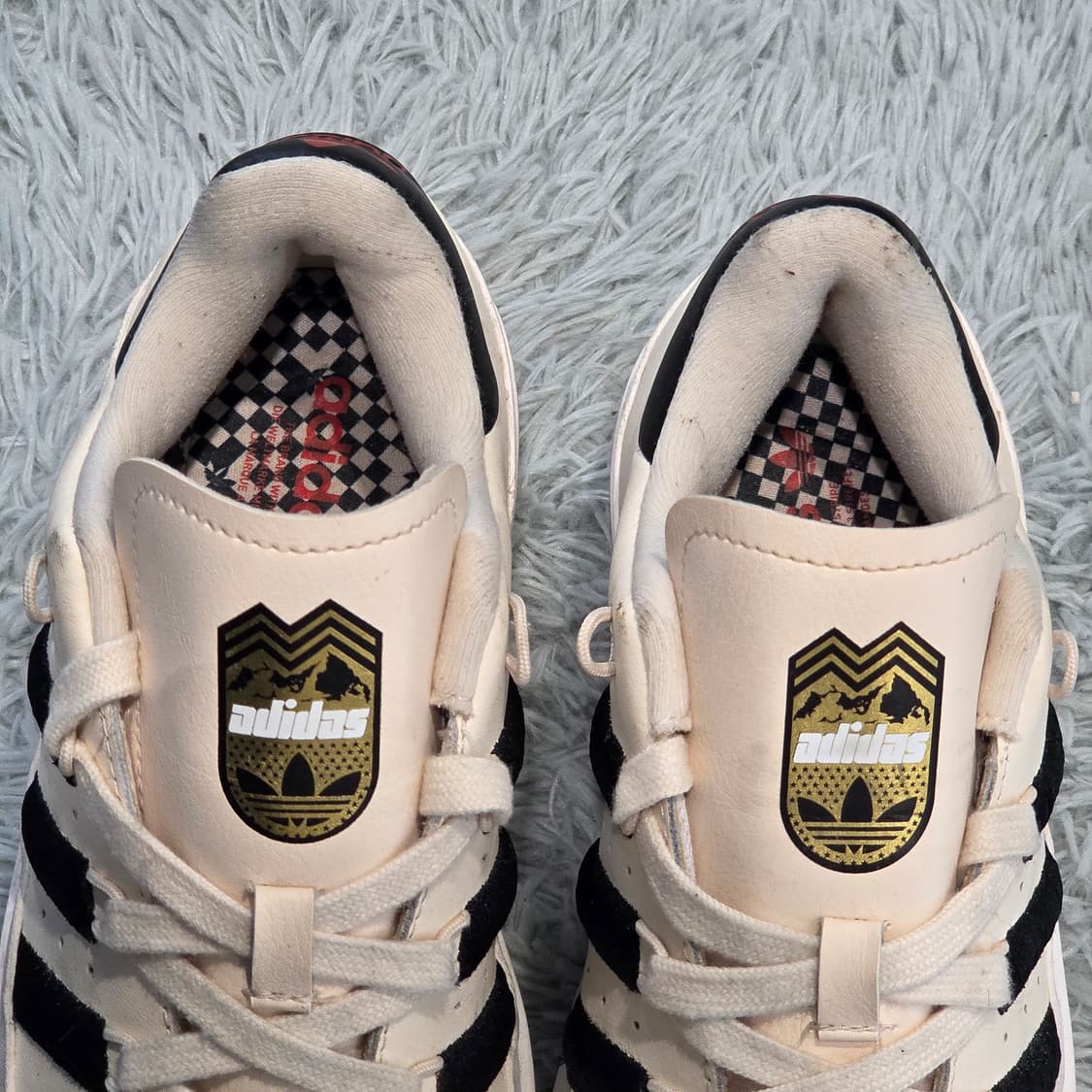 8w-30:아디다스 오리지널스 슈퍼스타 볼드 플랫폼 화이트 블랙 225m 상품이미지6