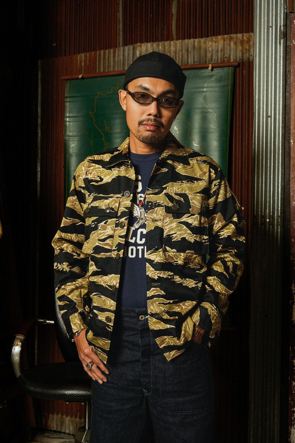 버즈릭슨 골드 타이거 패턴 자켓 L사이즈 상품이미지1