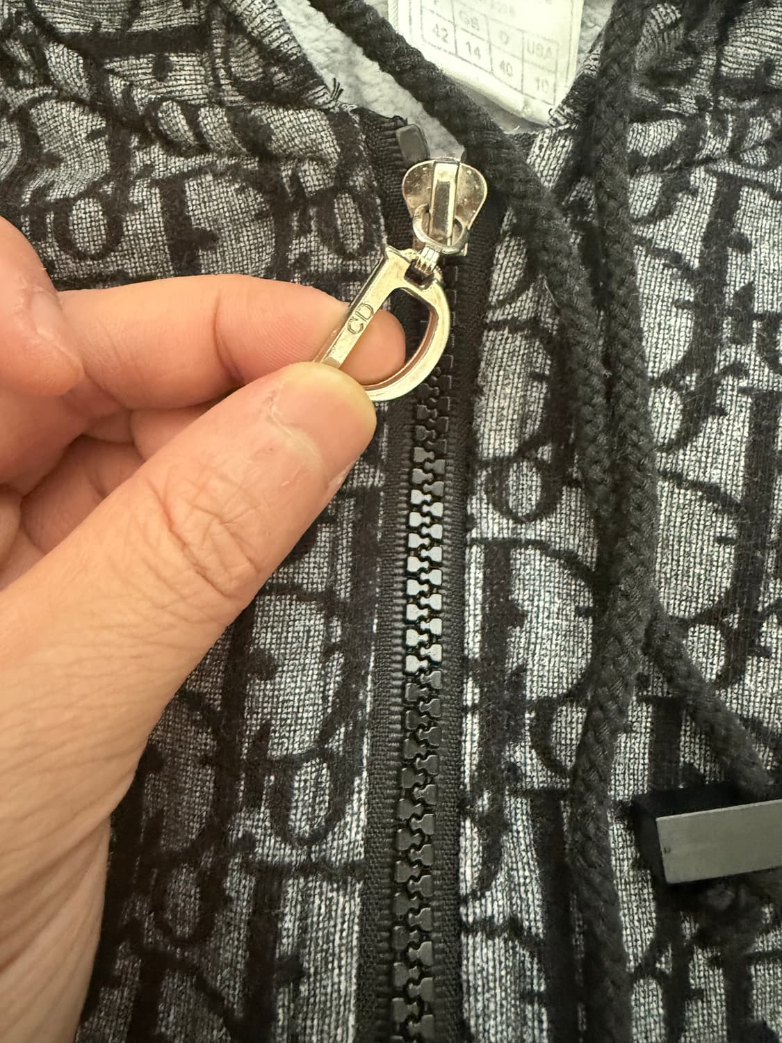 [급처/오늘거래] 크리스챤 디올 빈티지 구제 오블리크 후드 집업 상품이미지2