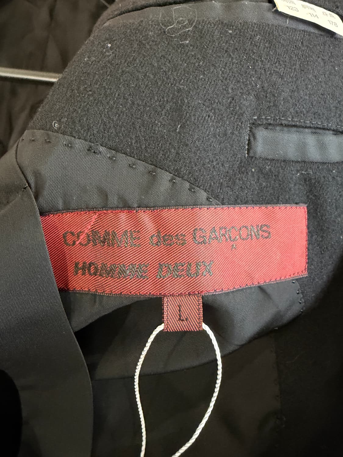 90's 꼼데가르송 옴므 더블 브레스티드 울 블레이저 상품이미지5