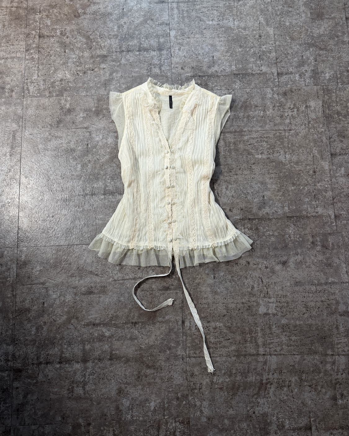 레이스 버튼 블라우스 상품이미지7