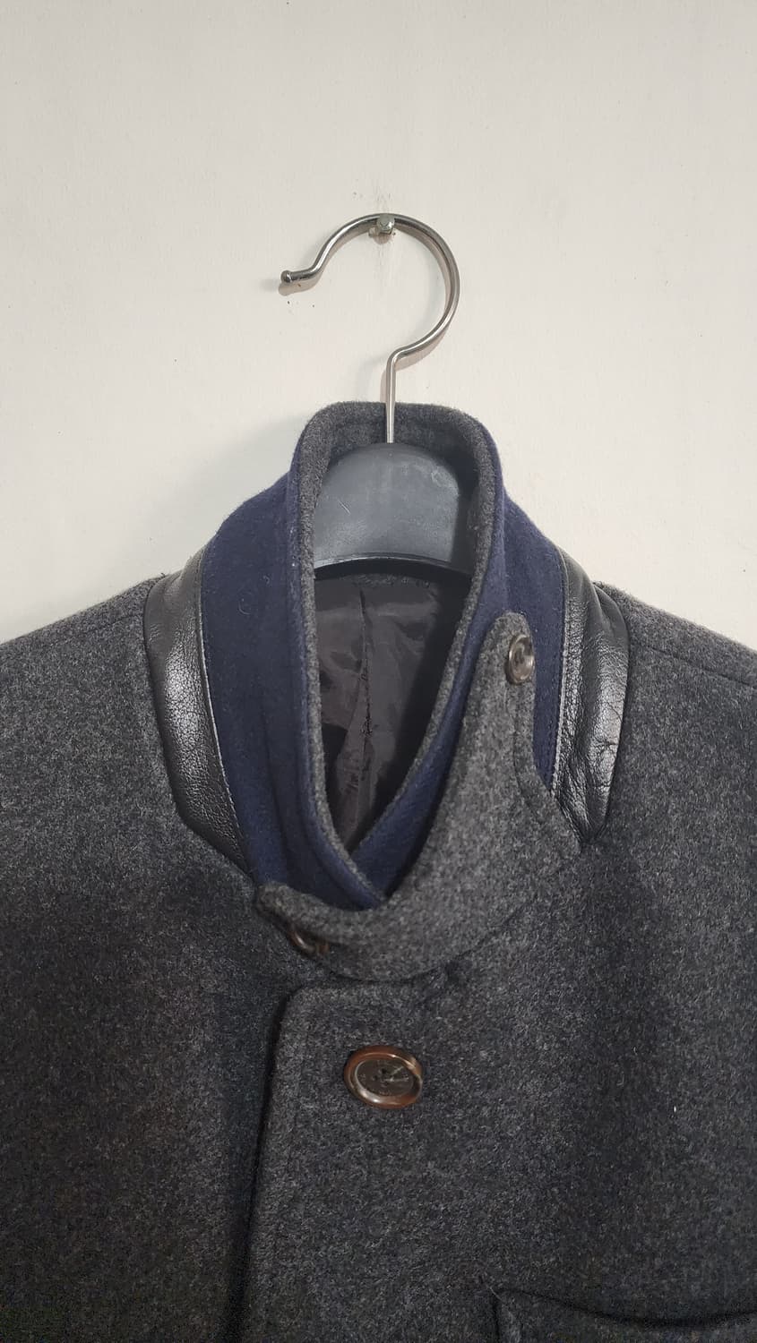 베이직하우스 차이나 카라 코트 다크그레이 상품이미지5