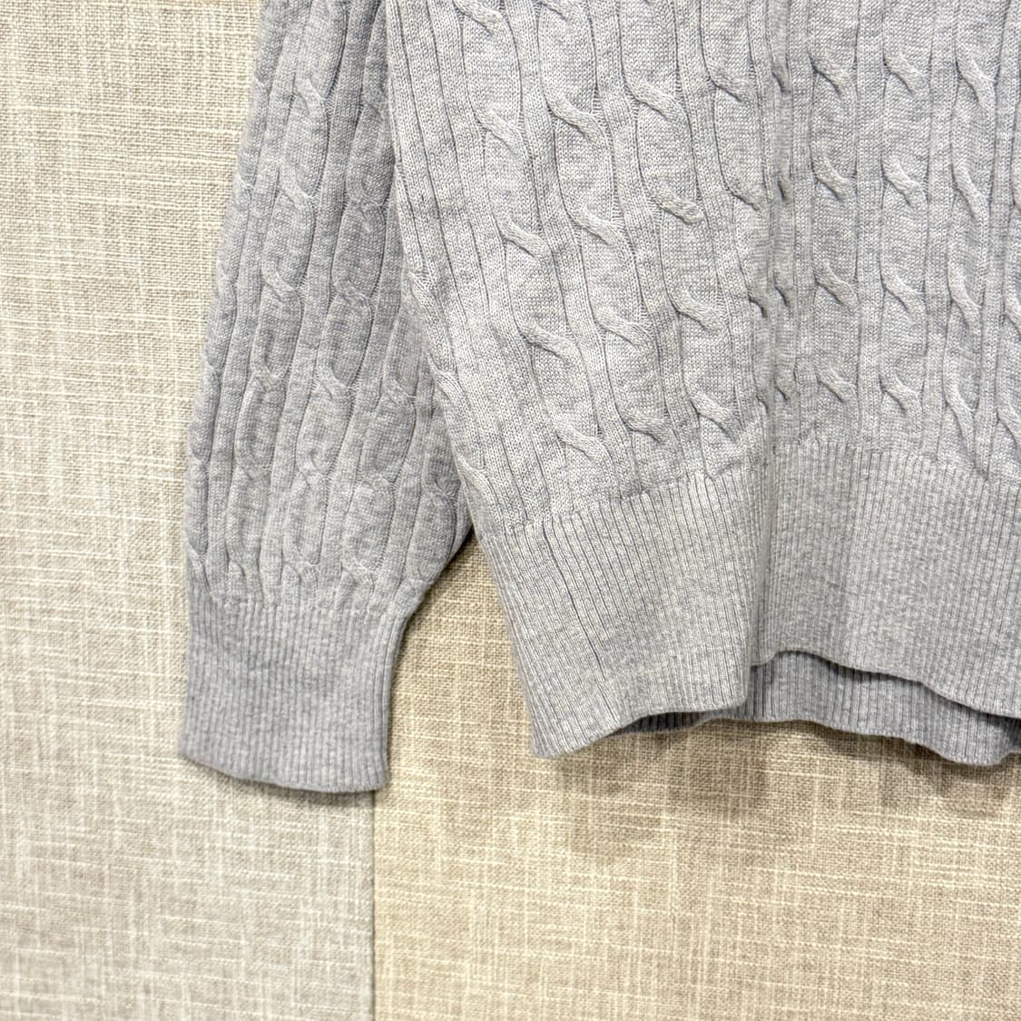 U.S.폴로 케이블 꽈배기 니트  2XL 그레이 상품이미지3