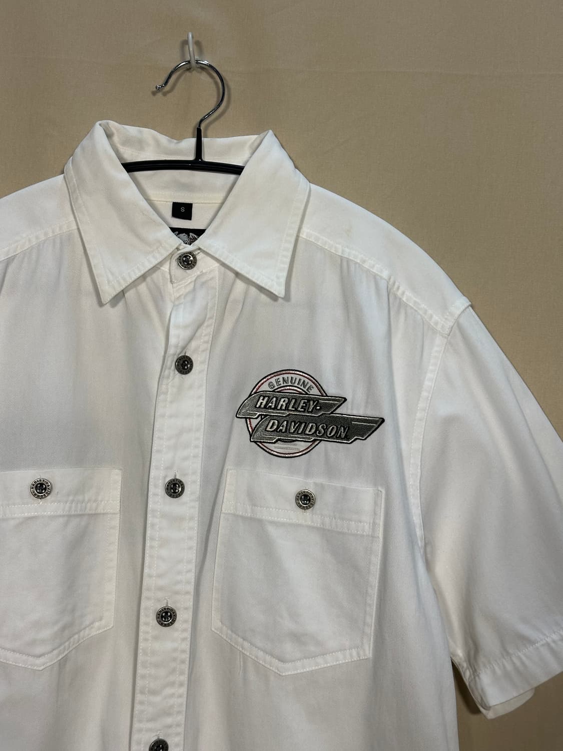 할리데이비슨 반팔 스트라이프 셔츠 처분  상품이미지2