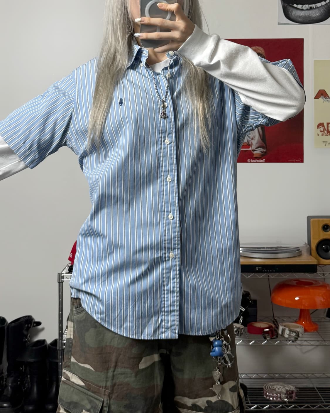 폴로 랄프로렌 00s 스트라이프 반팔 셔츠  상품이미지2