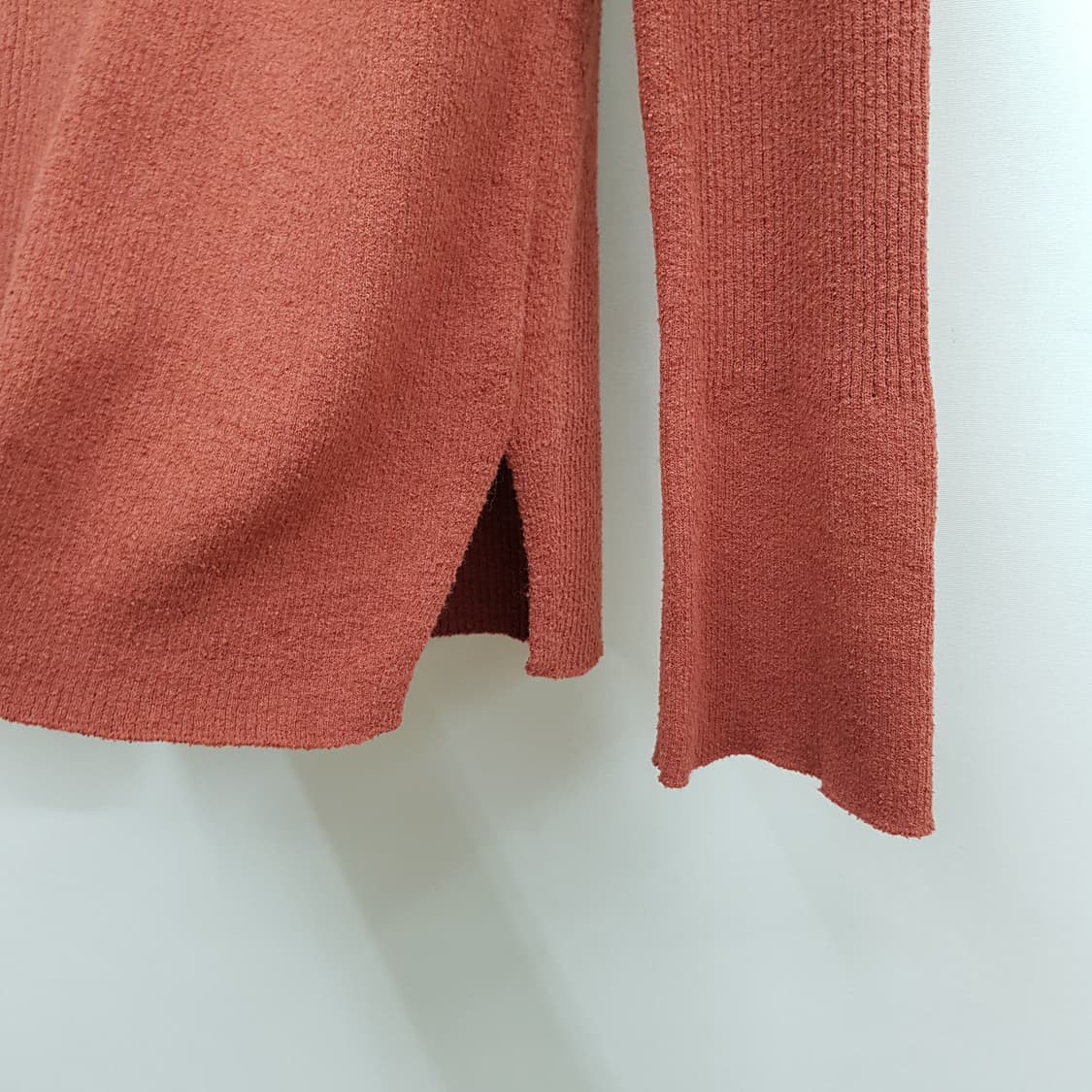 한섬 시스템 SYSTEM 2021 오픈카라 니트 티셔츠 F사이즈 상품이미지4