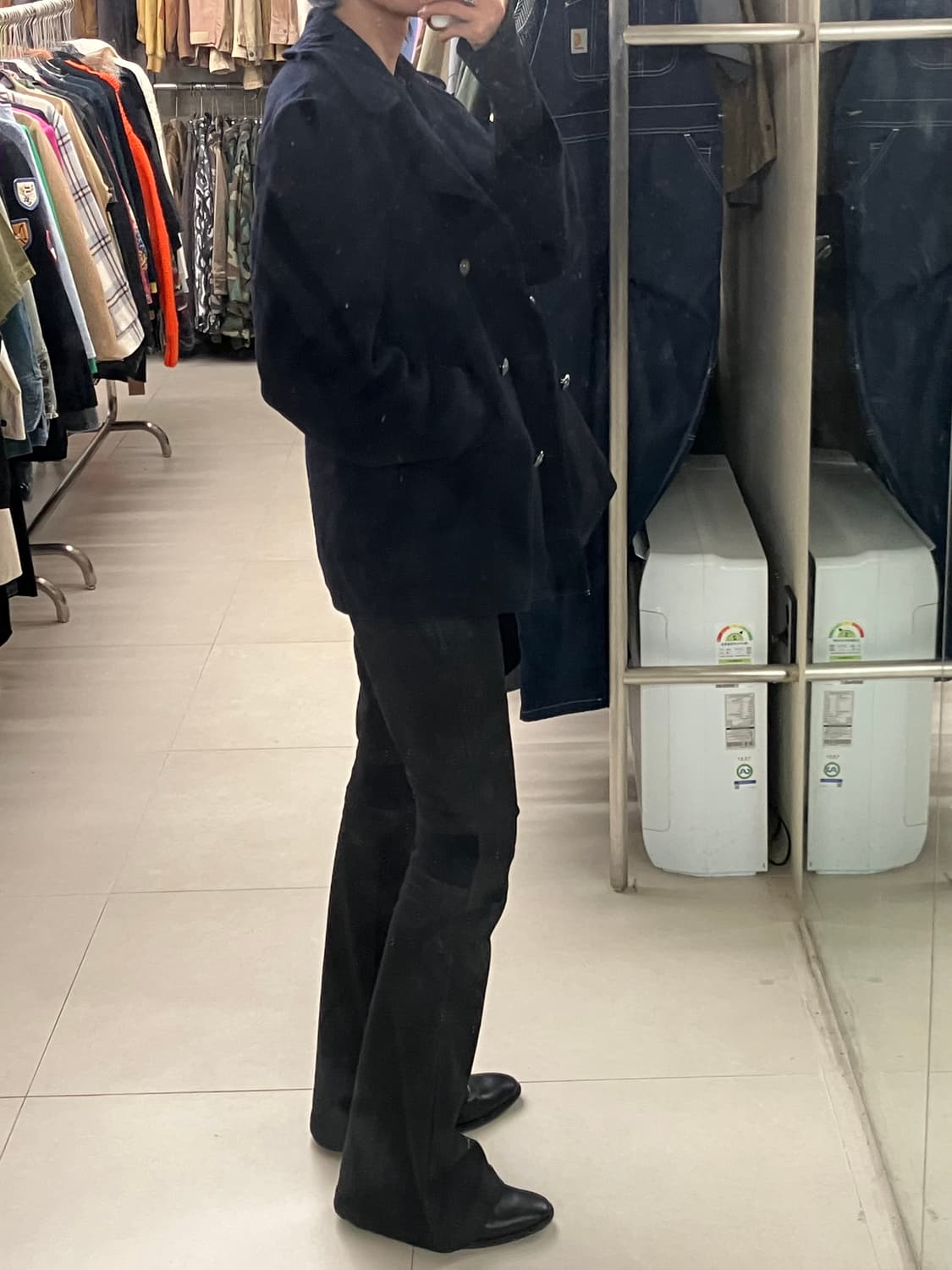 U.S Military 해군 피코트 더블 코트 S 상품이미지7