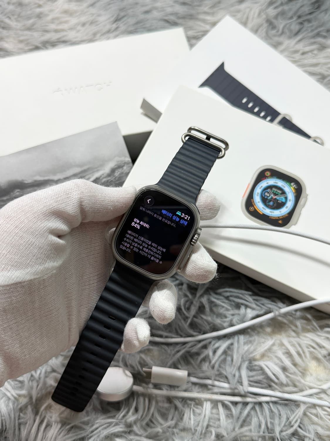 애플워치 울트라 티타늄 49mm 풀박스 상품이미지7