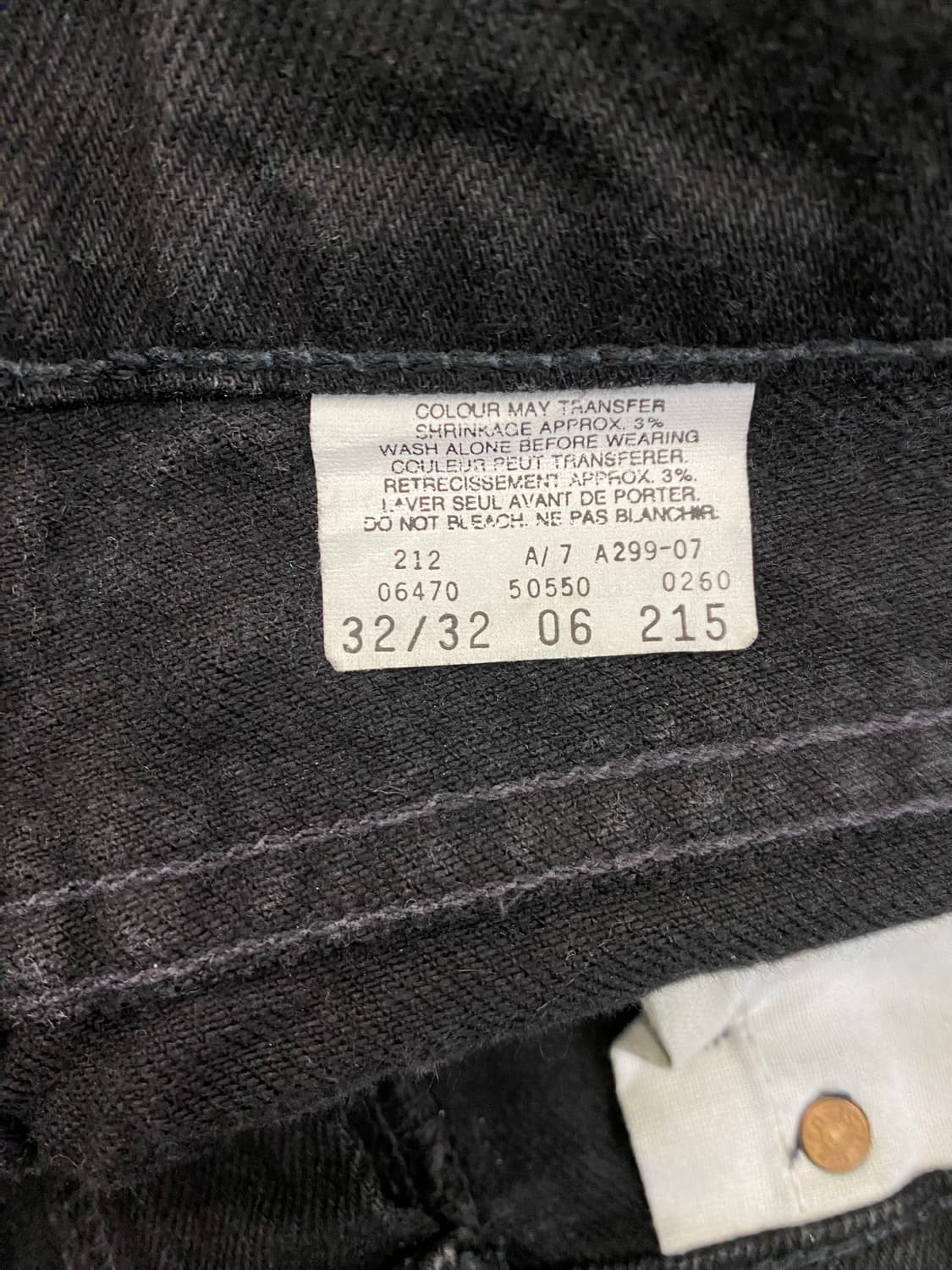 00s Levis 리바이스 550 흑청 데님팬츠 상품이미지7