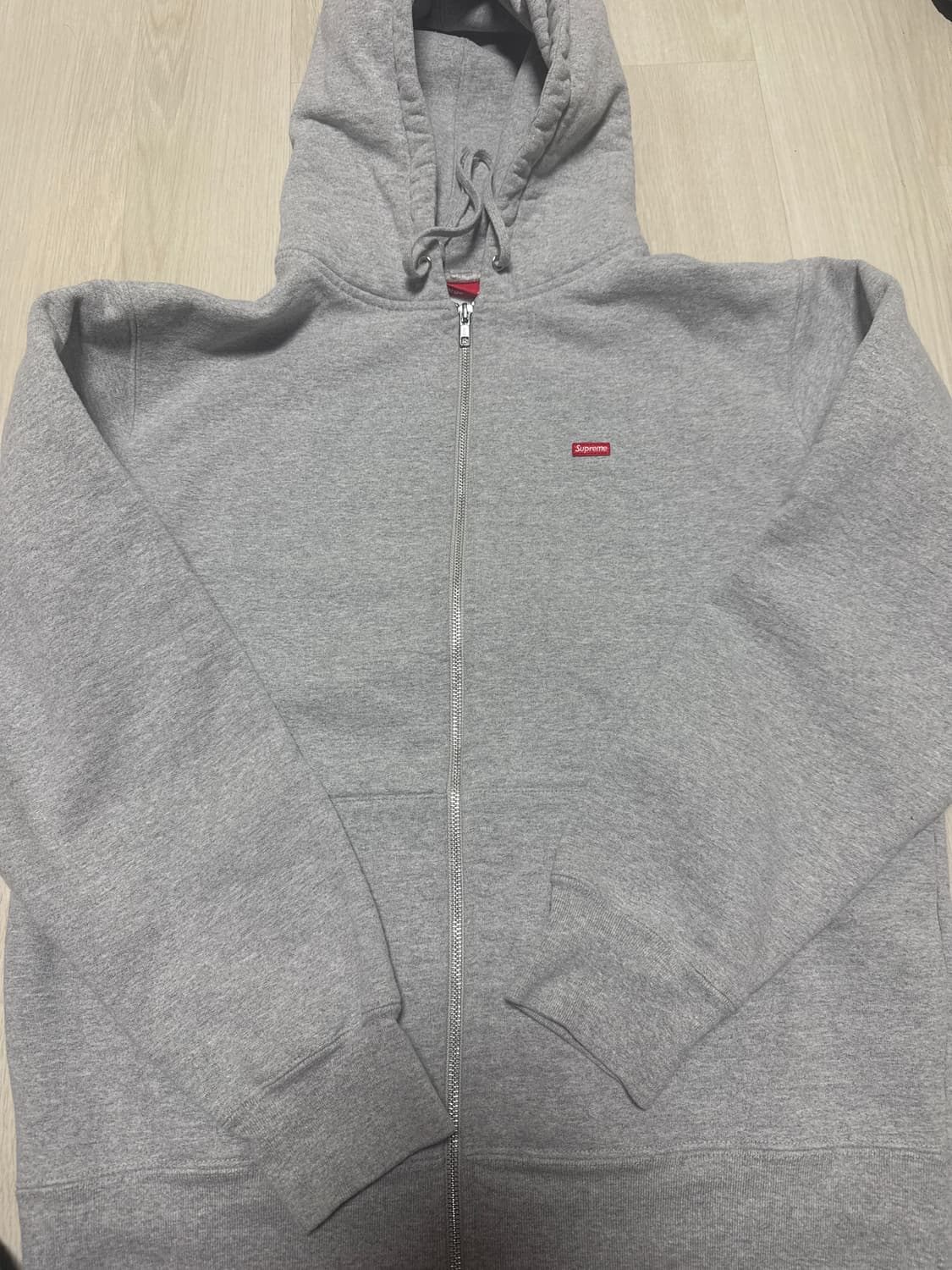 슈프림 미니박스로고 후드집업 L 상품이미지1