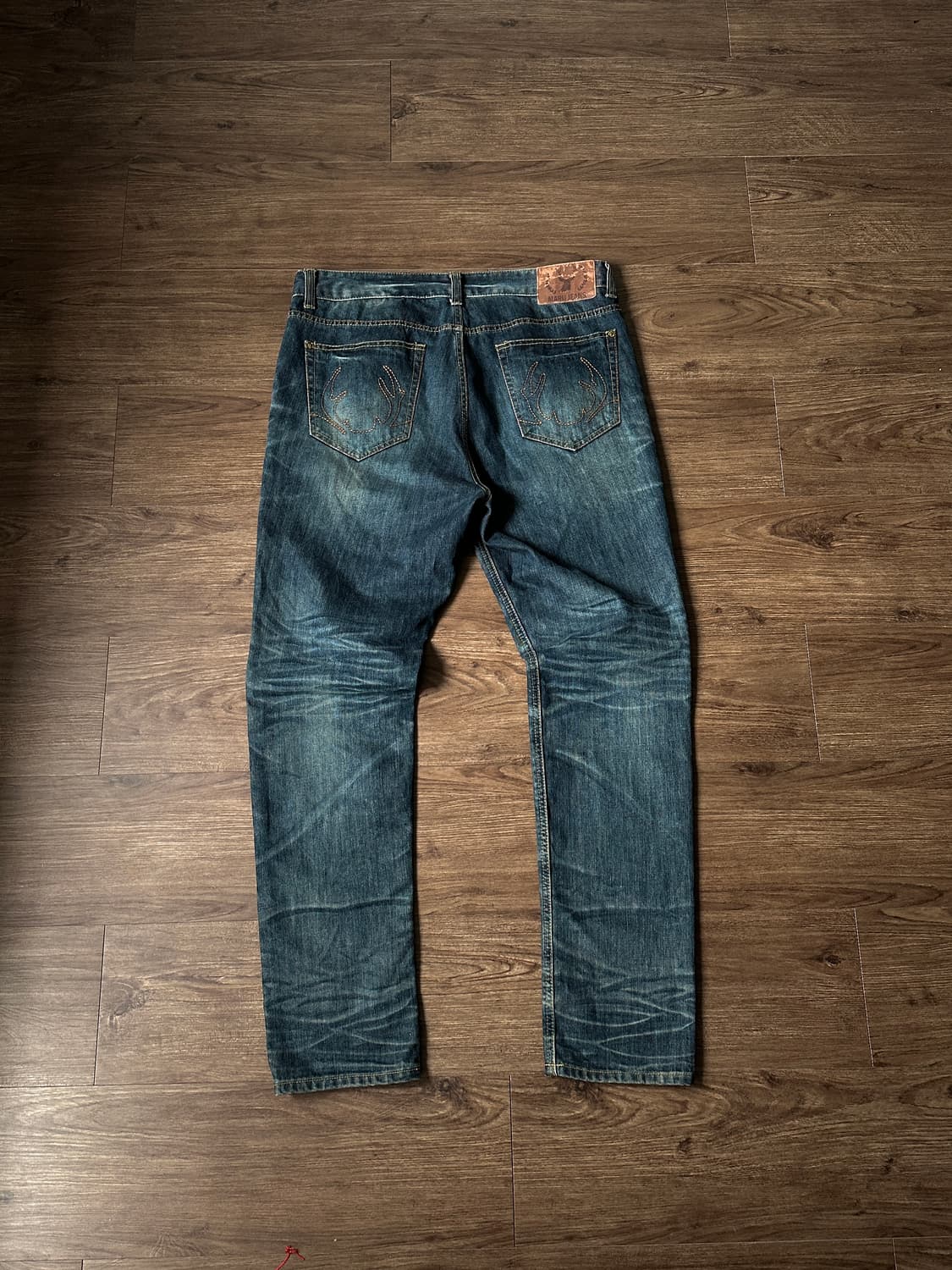 Maru Premium 러스티 워시드 슬림 루즈 진 상품이미지8