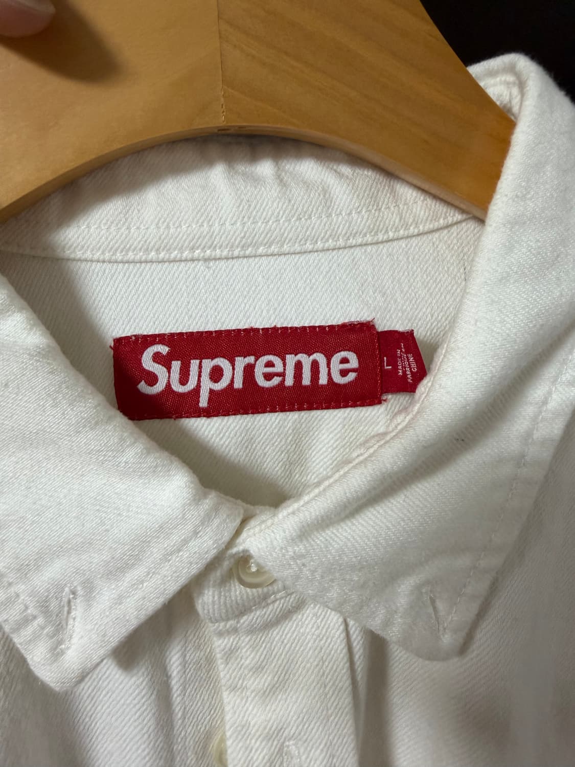슈프림 24fw 스몰박스 셔츠 화이트 L 상품이미지2