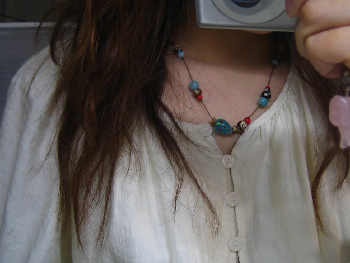 핑크 딸기덩굴 목걸이 2 pink strawberry necklace 상품이미지6