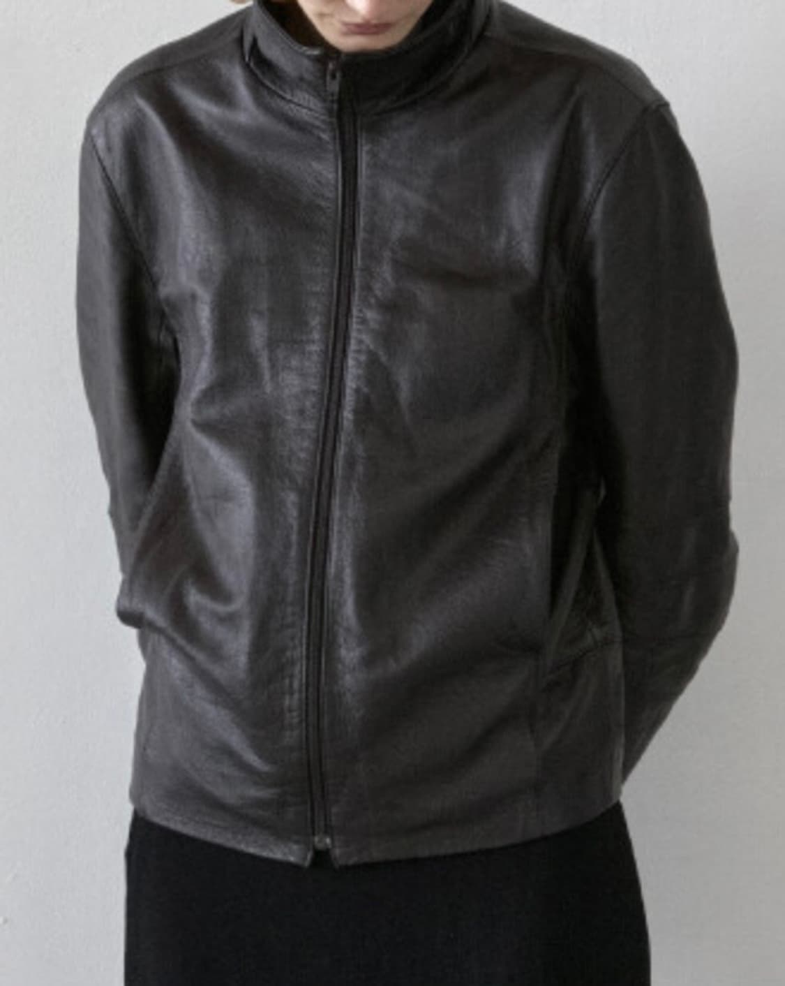 [2] appendix leather jacket /brown 상품이미지2