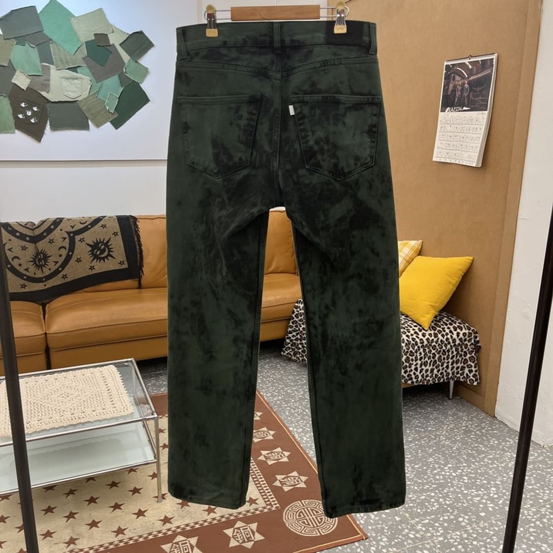 친다운 아메카지 타이다이 스트릿 펑크 딥그린 팬츠 S/XM C10235 상품이미지4