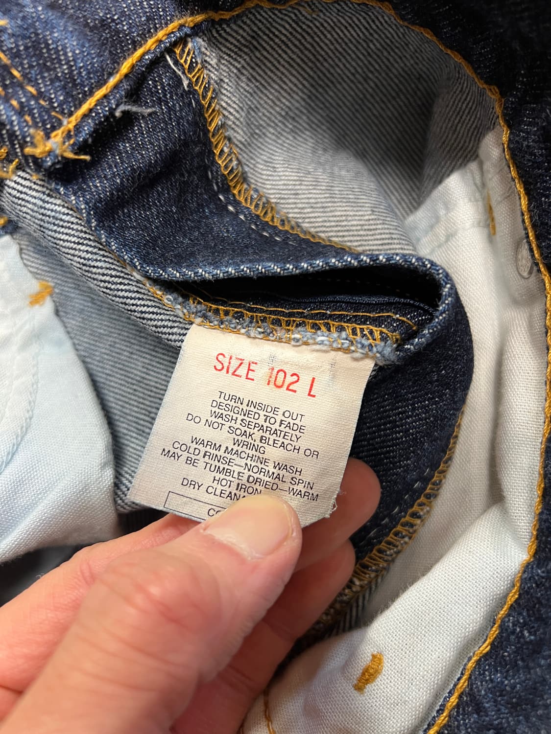 [40] 리바이스 빅사이즈 오렌지탭 515 진청 데님 팬츠 상품이미지6