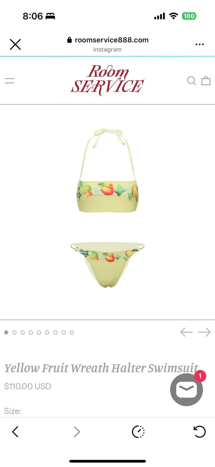 Roomservice888 홀터넥 비키니 / 스커트 M 상품이미지4