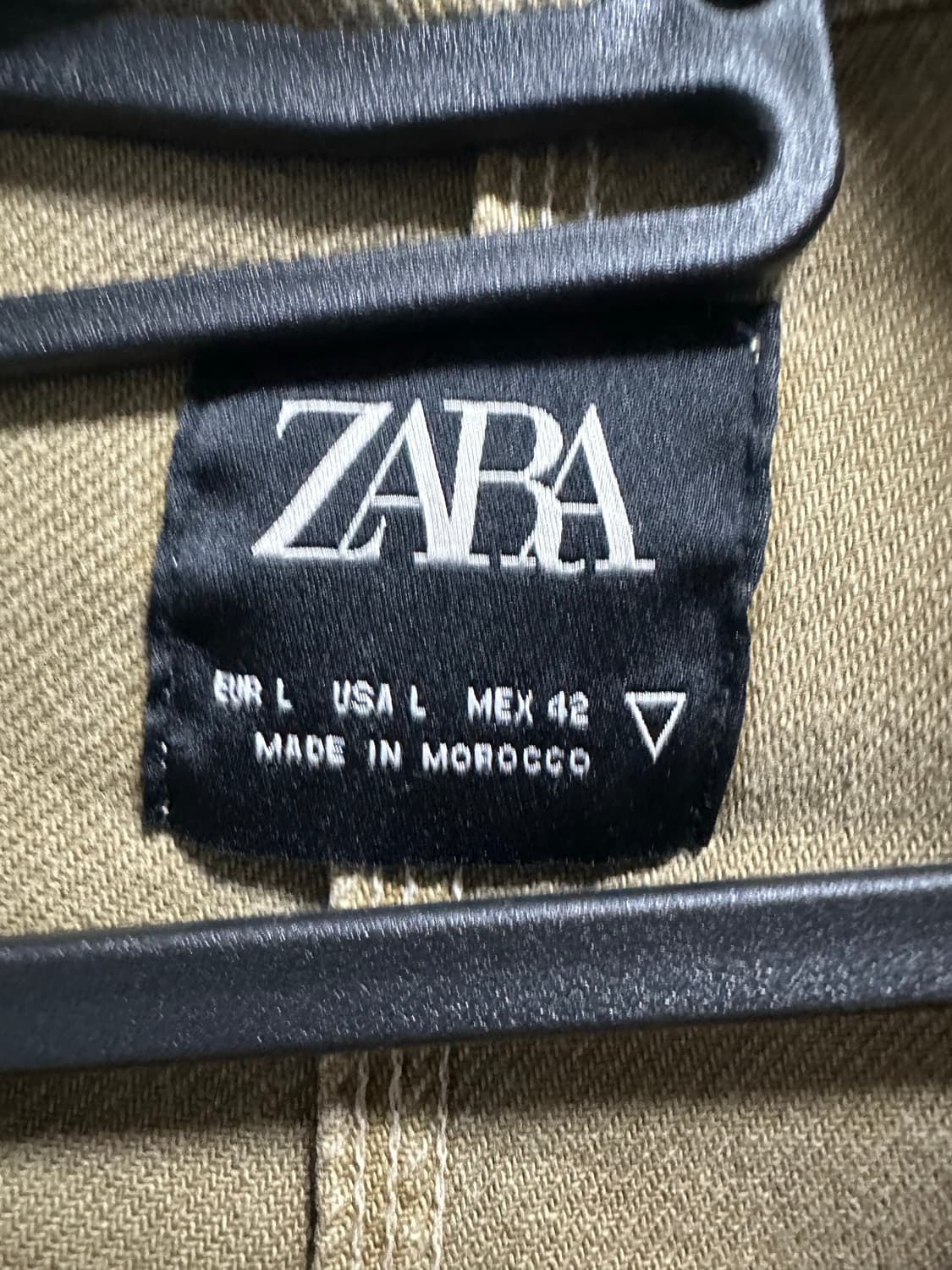 자라 남성 카키브라운 셔츠형 자켓 L(국내사이즈XL) 상품이미지3