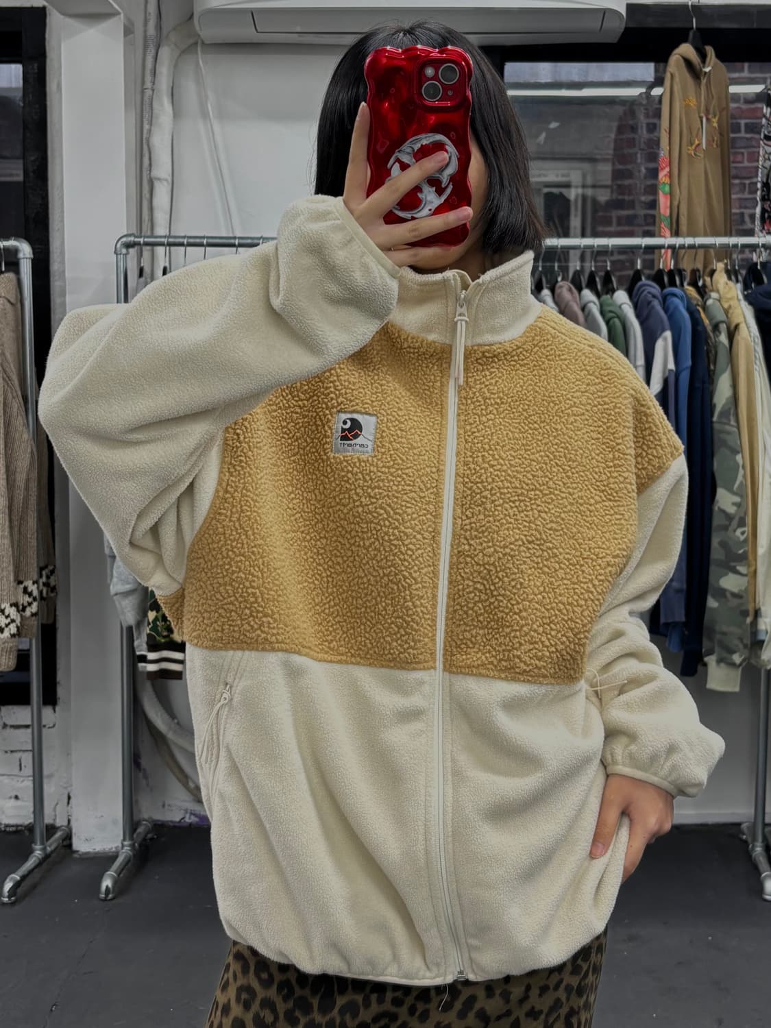 칼히트 Wip 베이지 플리스 자켓 상품이미지4