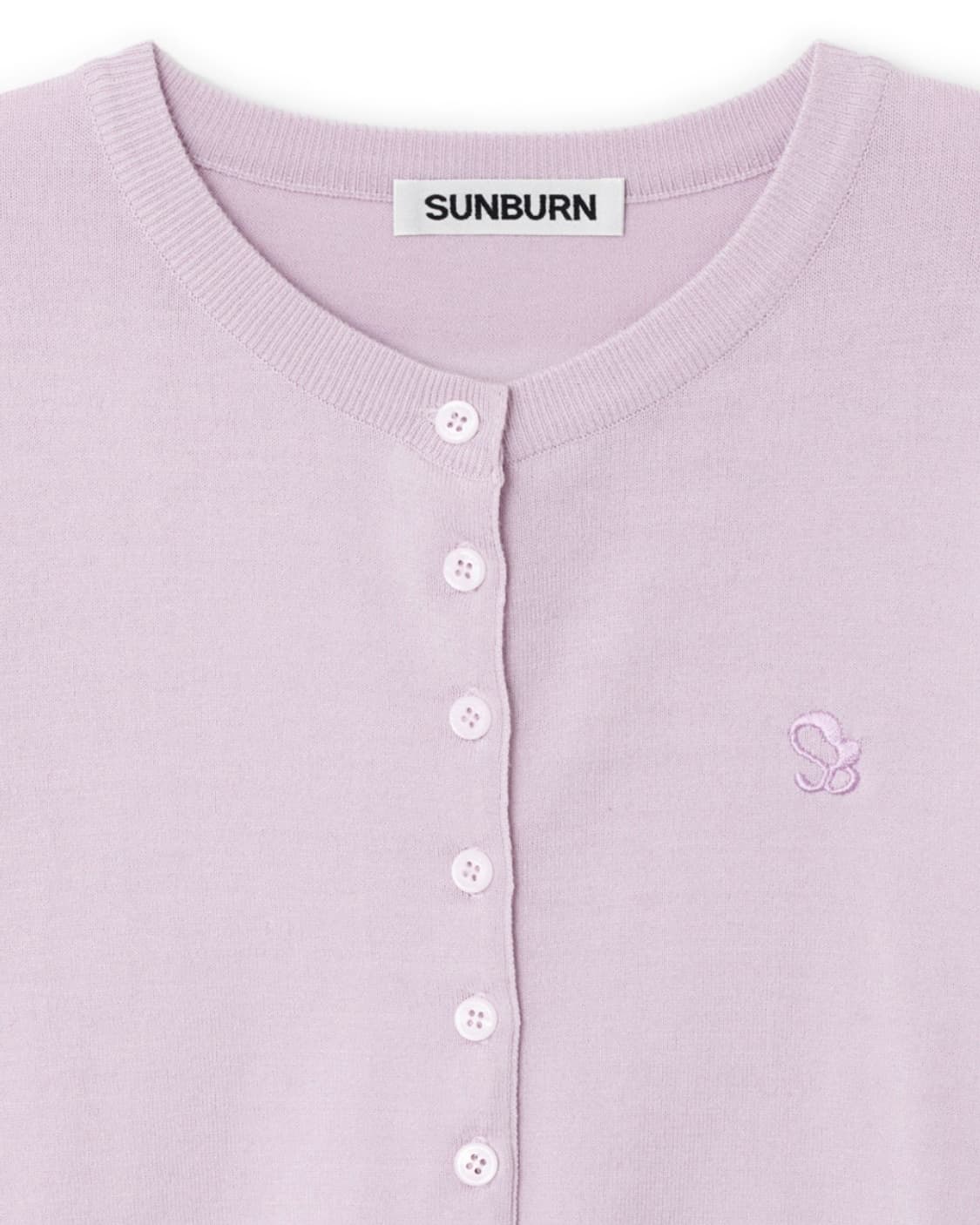 썬번프로젝트 베이직 라운드 가디건 퍼플 상품이미지2