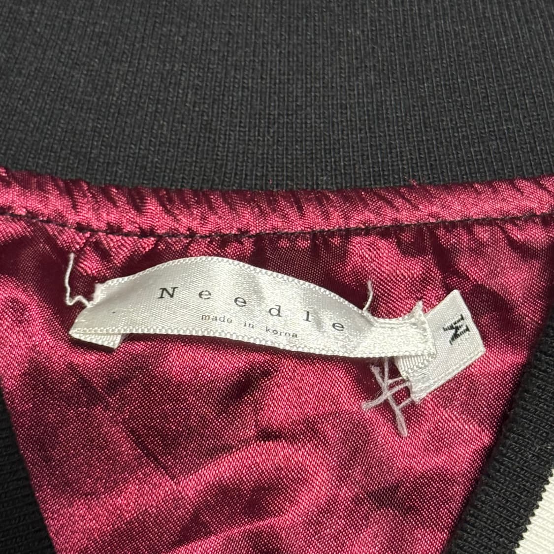 M 빈티지 용자수 블랙 벨벳 스카쟌 상품이미지4