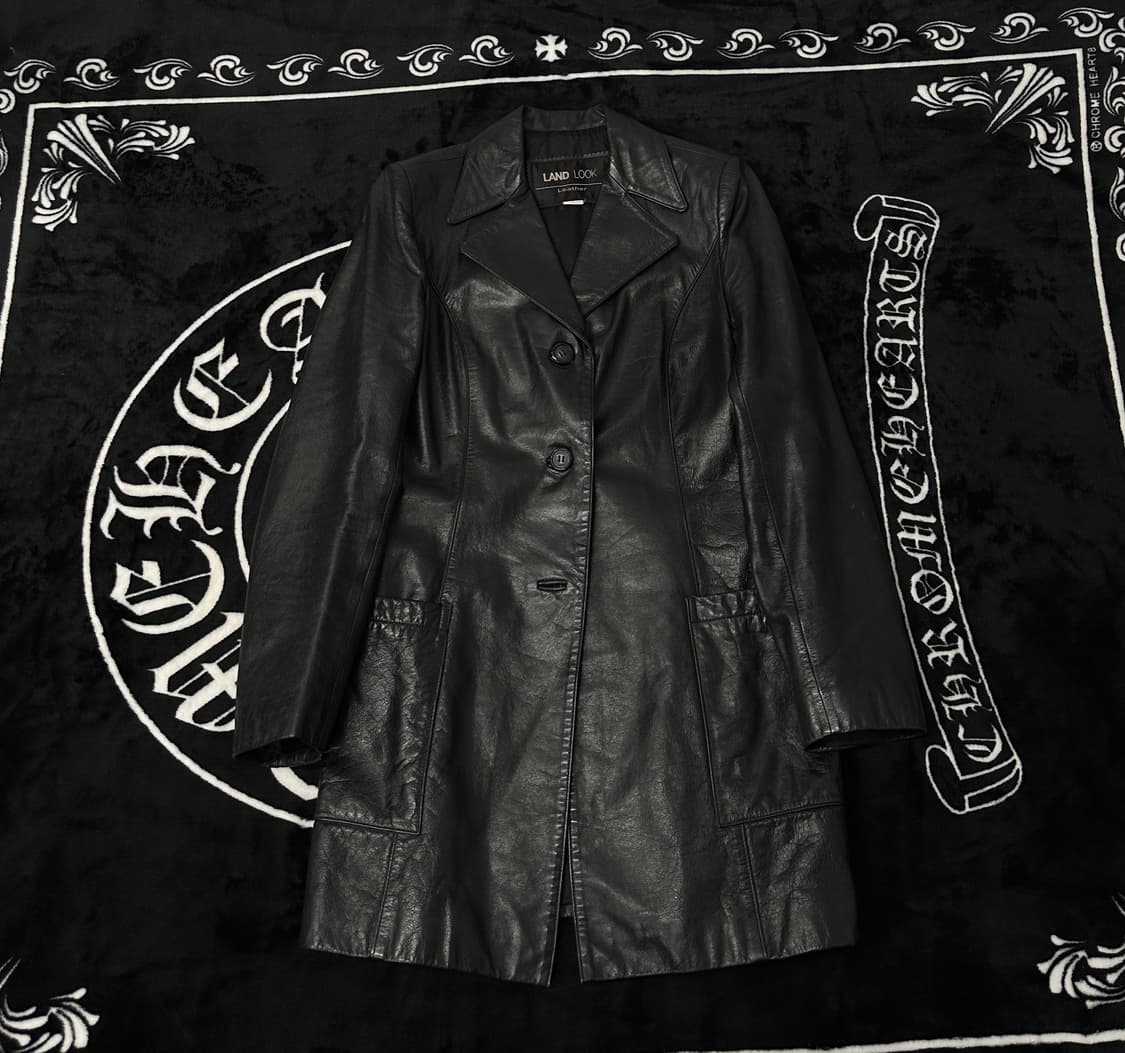 빈티지 레더 leather 블레이저 자켓  상품이미지1