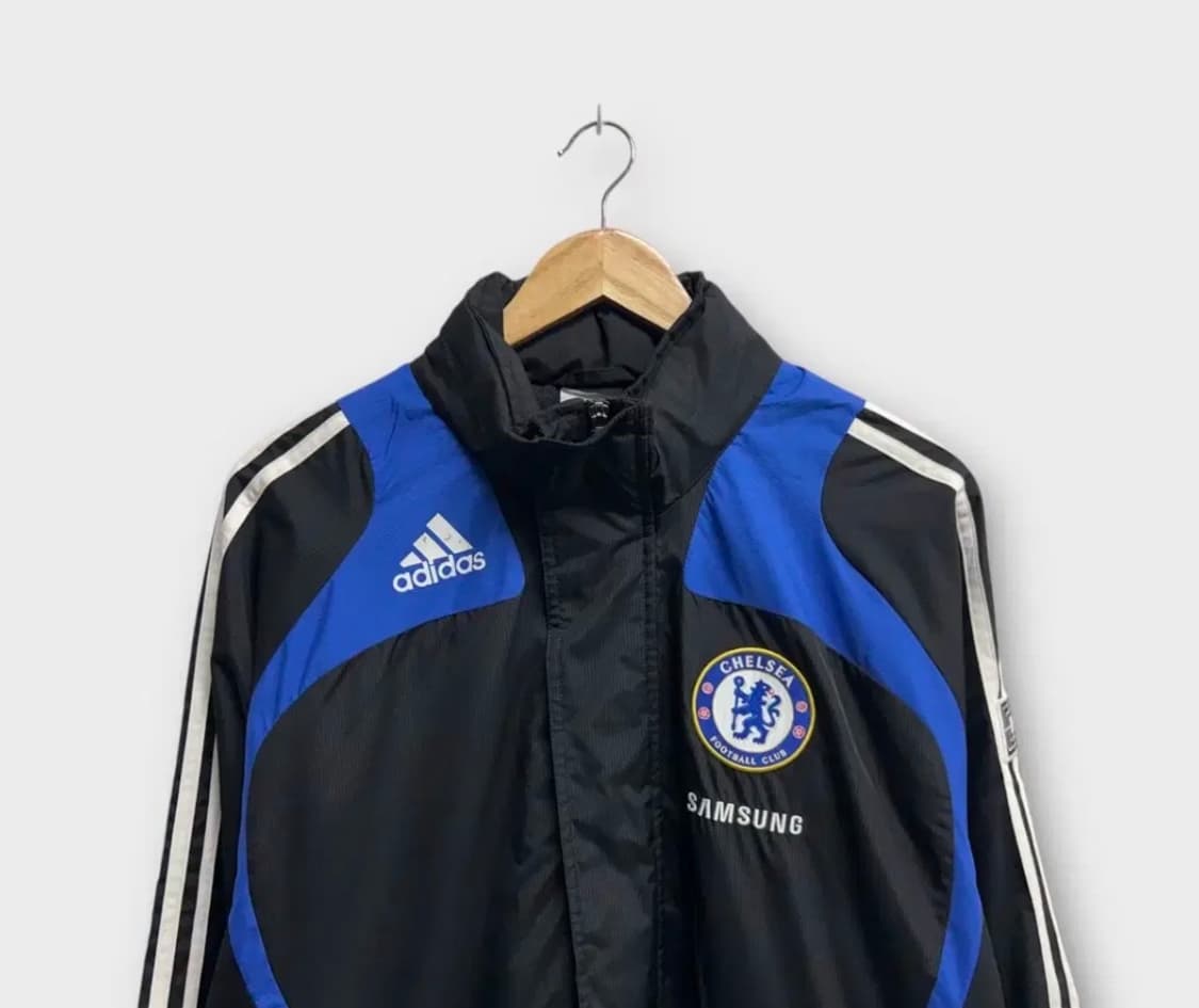 아디다스 첼시 08-09 윈드브레이커 자켓 블루블랙  L 상품이미지3