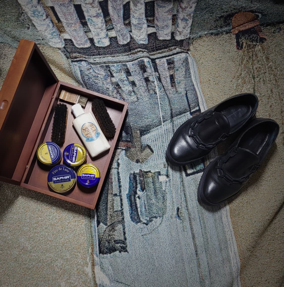 미도리카와 뉴 체인 레더 슈즈 상품이미지10