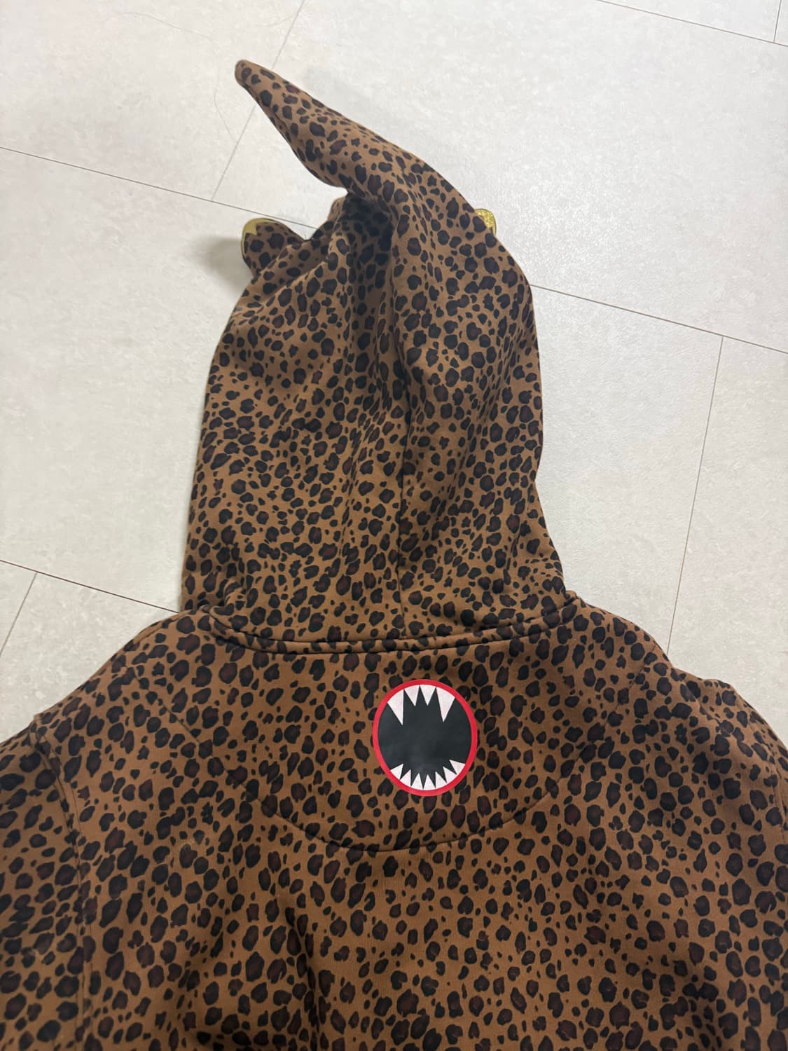 엘스팅코 후드티 레오파드 호피 후드 기모후드 갸루 귀 후드 상품이미지3