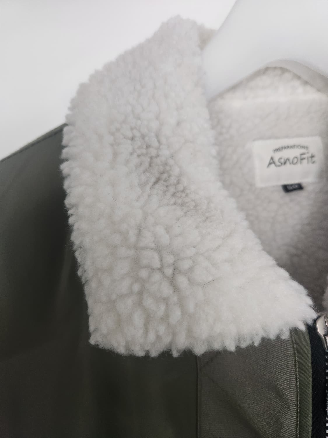 ASNOFIT 올리브 양털 항공자켓 상품이미지4