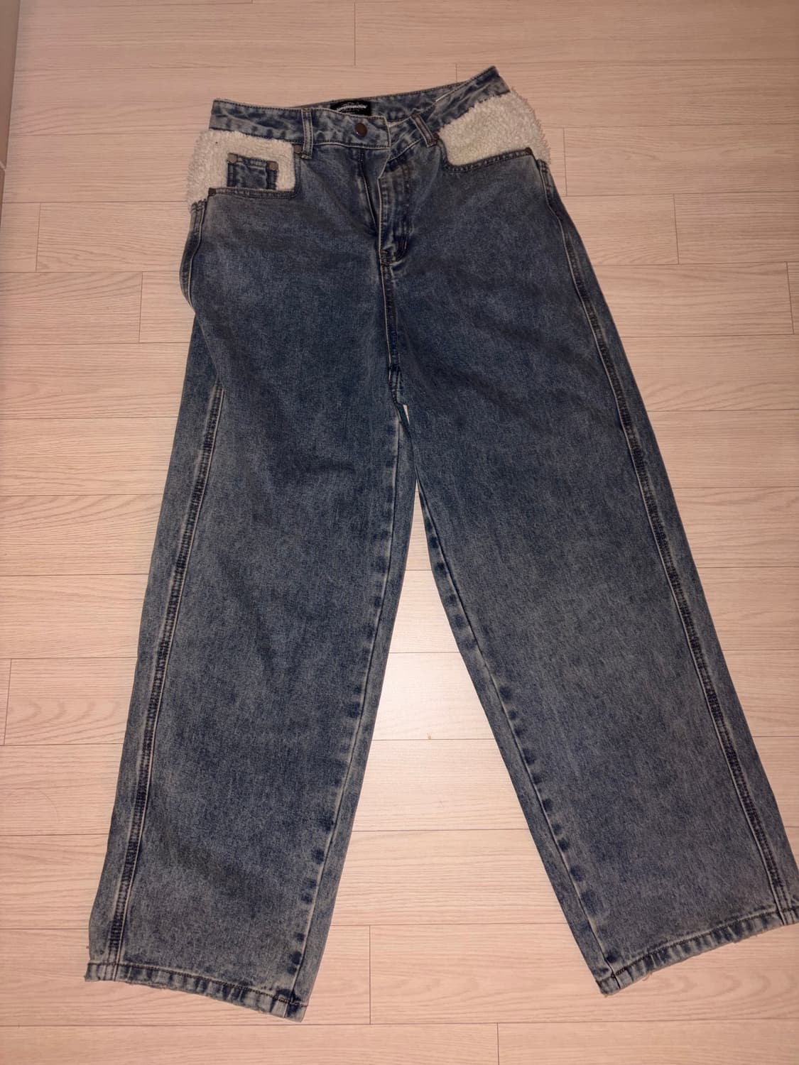SHERPA BIG POCKET JEANS_BLUE 상품이미지3