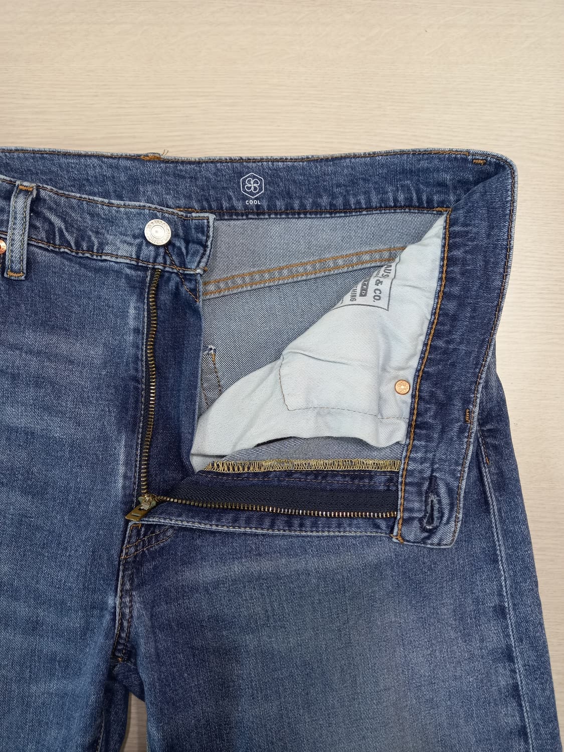 36 빅E 리바이스502 리오셀26% 워싱 스판 슬림일자진 36-439 상품이미지7