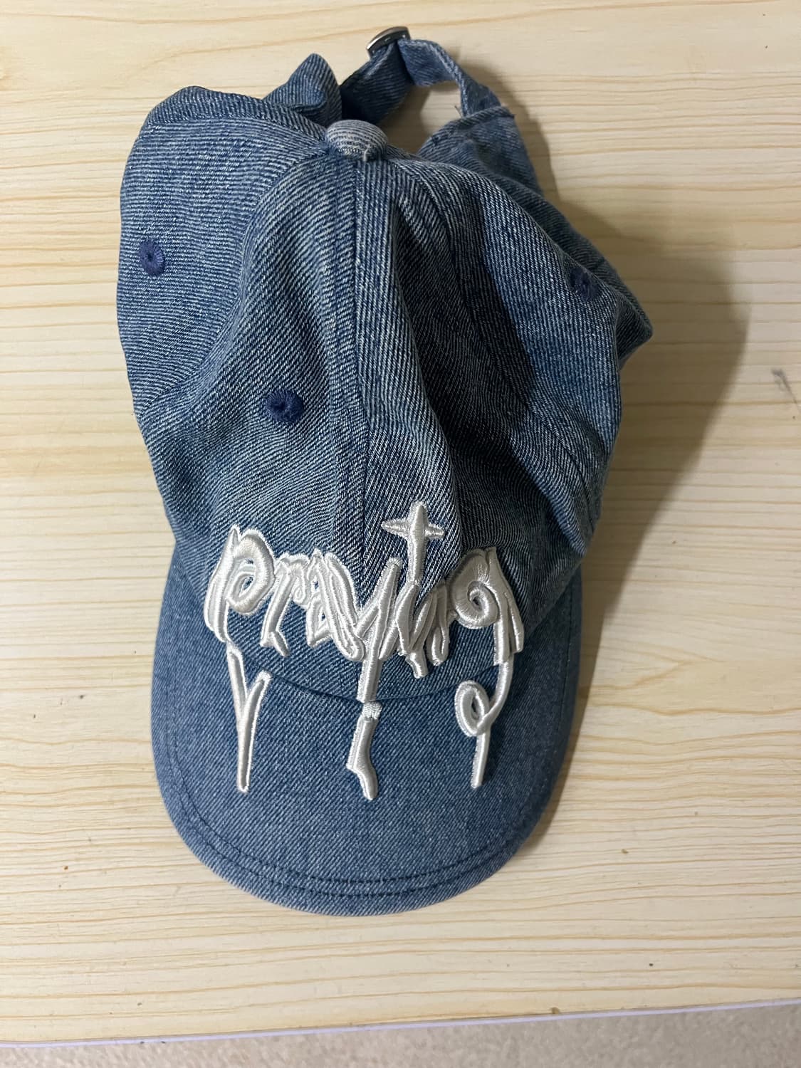 Praying denim cap 상품이미지1