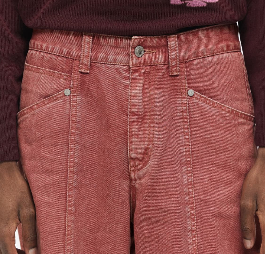 CRANBERRY INCISION DYING WIDE PANTS 상품이미지2