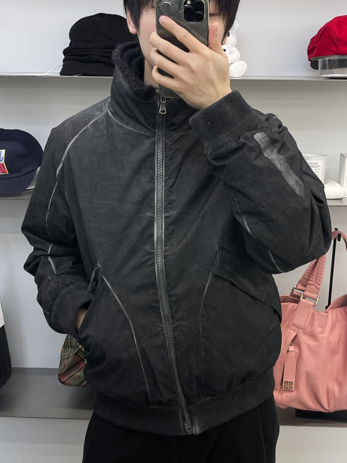 트랜짓 20fw 코티드 알파카 자켓 상품이미지2