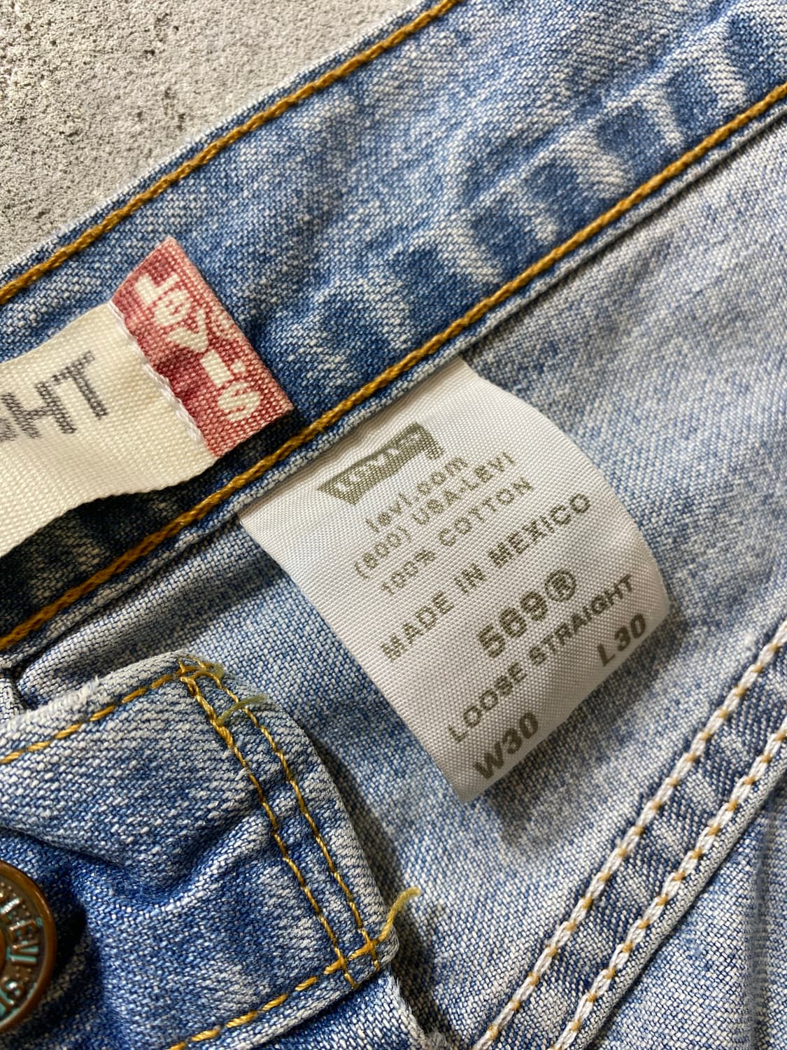 [30-31] 00s 리바이스 569 루즈 스트레이트 핏 데님팬츠 상품이미지9