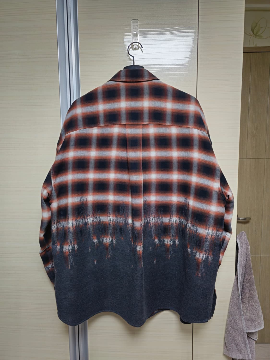 준지 보더체크 페인트 오버셔츠 50 상품이미지2